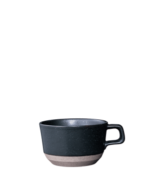 Kinto CLK Keramik Tasse 400ml, Schwarz