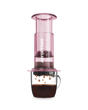 AeroPress® Kaffee- und Espressozubereiter Set Clear Pink